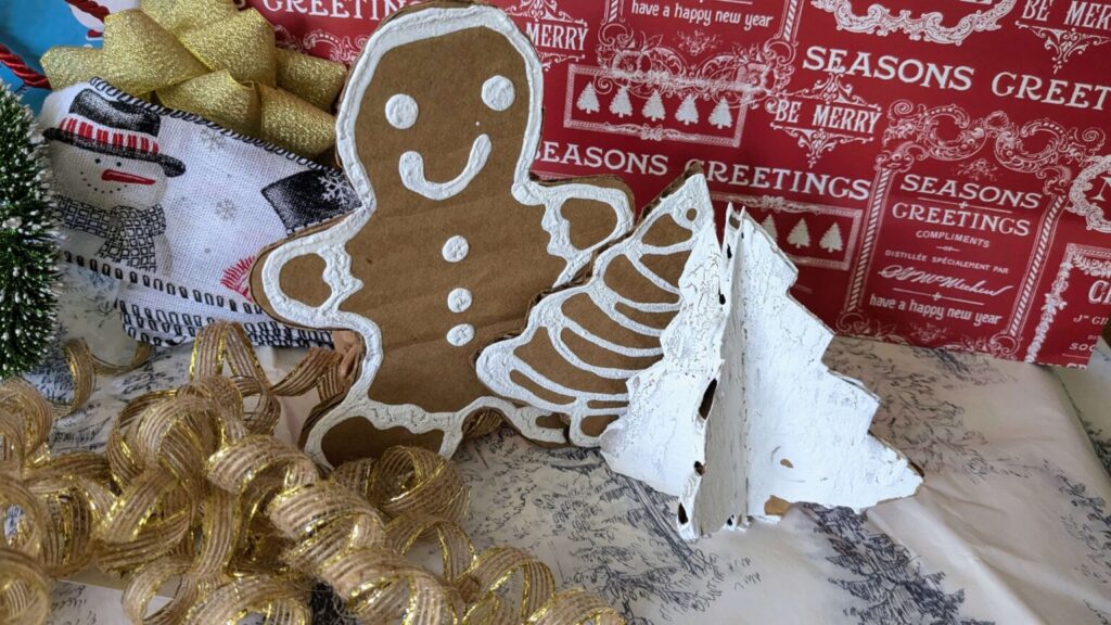 easy holiday cardboard craft for one stop Christmas crafts