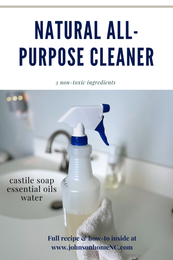 3 ingredients natural all-purpose cleaner spray