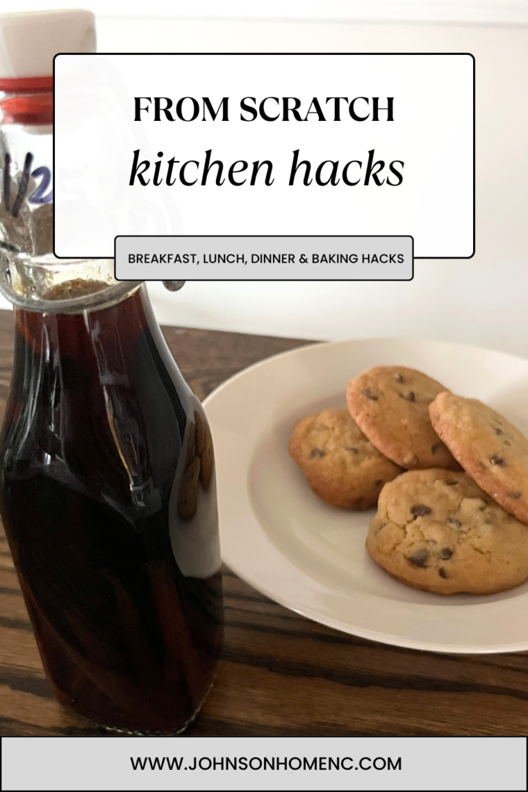 from scratch kitchen hacks